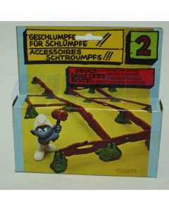 4.0040 40040 Playsat 2. Fence Smurf Recinto dei Puffi 1A + BOX 1