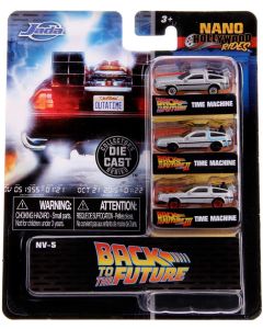 Jada Die Cast Back to the Future 6867 Delorean Time Machine 1:87 Scale 3-Pack