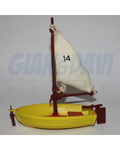 4.0070 40070 Playsat 5. Sail Boat Smurf Barca dei Puffi 1Ap