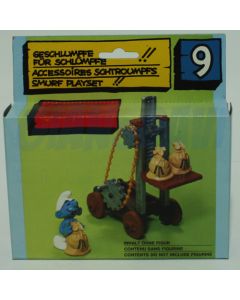 4.0110 40110 Playsat 9. Forklift Smurf Muletto dei Puffi 2A + BOX 2