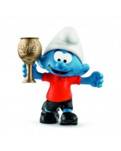 The Smurfs Schleich 2.0807 Football Smurf with trophy