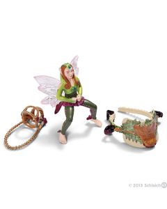 Schleich Elfen Bayala 42098 Elfo del bosco da cavallo