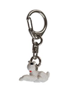 Tintin PVC Key Ring Big 42426 Milou Cuche 4,5cm