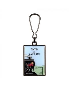 Tintin Metal keyring 42522 Album Amerique Colored