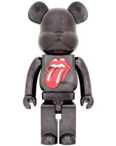 Medicom Toy BE@RBRICK The Rolling Stones Plips & Tongue Black Bears 1000%