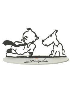 Tintin Figurines en Alliage 46228 sculpture Homage to Hergé