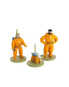 Tintin Figurines en Alliage 46305 Moon box set 3 mini figurines