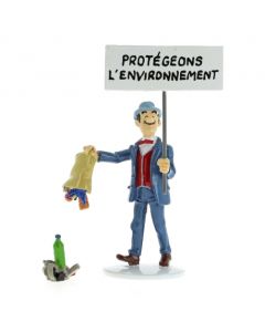 Tintin Figurines en Alliage Carte de Vœux 1972 46512 Seraphin Lampion