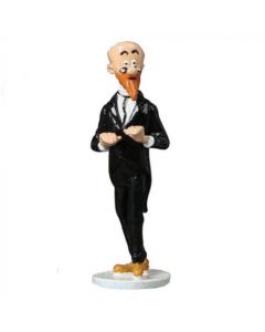 Tintin Figurines en Alliage Carte de Vœux 1972 46536 Collaborateur du Professeur Calys