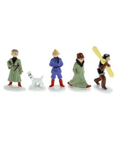 Tintin Figurines en Alliage 46905 Mini Serie Soviet Collection (5 Pieces)