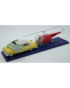 Tintin en Voiture - 2 118 047 + 048 La Chrysler jaune + L'hélicoptère rouge de L'Affaire Tournesol