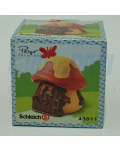 4.9011 49011 Red/Yellow cottage Casa Piccola  Rossa Gialla  2A + BOX 6 PEYO Scritte