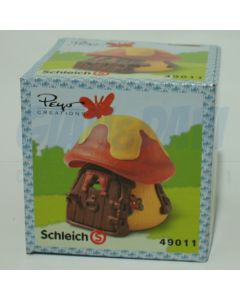 4.9011 49011 Red/Yellow cottage Casa Piccola Rossa Gialla 2A + BOX PEYO con adesivo