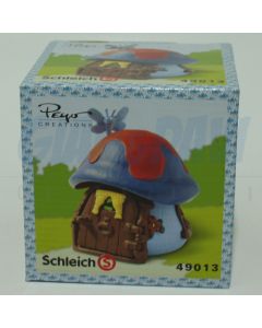 4.9013 49013 Blue/Red cottage Casa Piccola Blu Rossa  2A + BOX PEYO Scritte