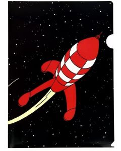 Tintin Cartoleria 15122 Plastic Sleeves - A4 Rocket Red Lunar