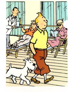 Tintin Cartoleria 15105 Plastic Sleeves - A4 Tintin and Snowy Walking