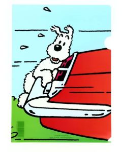 Tintin Cartoleria 15103 Plastic Sleeves - A4 Snowy hooked to car trunk