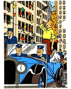 Tintin Cartoleria 15135 Plastic Sleeves - A4 Tintin in America