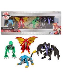Bakugan Collector Figure 4-Pack 23610BK Trox Nillious Dragonoid Hydorous