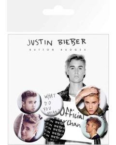 GB Eye Mix Pins Spille Button Badges Justin Bieber