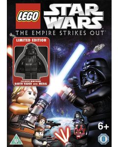 Lego Star Wars DVD The Empire Strikes Out + Darth Vader with Medal A2013 APERTO