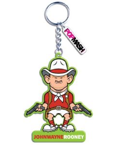 Popmash Genetically Modiefied Popular Culture - Keychain - Johnwaynerooney