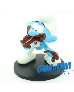 The Smurfs Blue Resin Puppy - 700115 Greedy Smurf