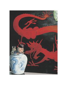 Tintin Cartoleria 54625 A6 Notebook The Blue Lotus Cover