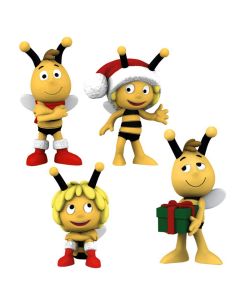 Schleich Ape Maia Maya Maja Serie 27011 Serie completa 4 Personaggi Natalizi