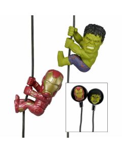Neca Scalers Marvel Avengers Iron Man Hulk 2-Pack with Custom Earbuds