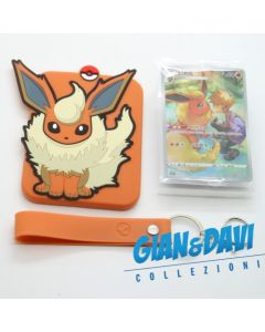 Pokemon Chinese Promo + Holder Sleeve csGc 002/008 Flareon