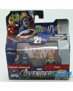 Diamond Toys Minimates Marvel The Avengers Captain America Thor