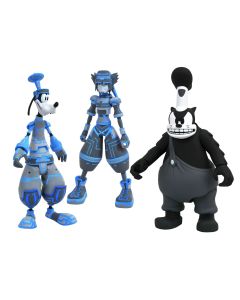 Diamond Select Toys - Disney Kingdom Hearts S3 Complete Sat Goofy + Sora + Pete