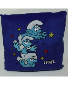 Cuscino in Velluto Puffi in Colonna