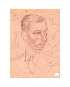 Tintin Moulinsart Museum Postcard 17,5x12,5cm - 80608 CB Illustration Autoportrait