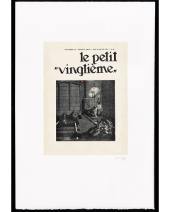 Tintin Estampe Lithographiques Petit Vingtieme 80639 The Lotus Blue 40x60cm