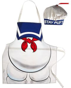 Cryptozoic Ghostbusters Stay Puft Apron and Chef Hat