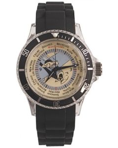 Tintin Montre 82412 Voyage Bracelet Silicone Noir