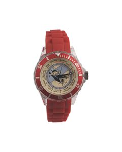 Tintin Montre 82414 Voyage Bracelet Silicone Rouge