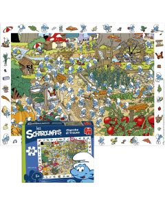 Jumbodiset Puffi Puzzle 70pcs Cherche et Trouve 65,5x49cm