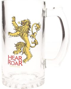 Sd Toys Merchandising Stein Boccale GOT Game of Thrones Hear me Roar Lannister Trasparente