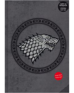 Sd Toys Merchandising Notebook with light GOT Game of Thrones Stark