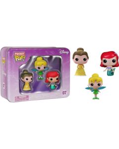 Funko Pocket Pop 3-Pack 07 Disney 4860 Belle Tinker Bell Ariel