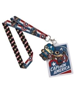 Funko Lanyard Portapass Marvel 9727 Captain America
