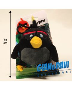 Rovio - Plush Angry Birds 2016 - Backpack Clip Bomb Nero