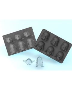 Funko SW02550 Formino per Ghiaccio Stormtrooper & Darth Vader + Yoda & R2D2