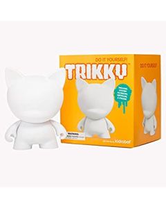 Kidrobot Vinyl Figure Munnyworld Trikky 6.5" White