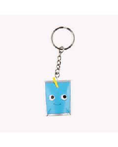 Kidrobot Vinyl - Yummy World Keychain Juice Box Blue