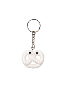 Kidrobot Vinyl - Yummy World Keychain Pretzwl with white Yogurt