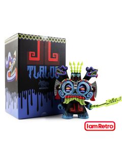 Kidrobot Vinyl - Tlaloc 8" Dunny by Jesse Hernandez Blue BOX DAMAGED
